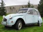 Cute light blue 2CV 6 Club restored; perfect daily driver
