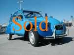 Unique blue 2CV Dolly