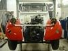 Perfectly restored Red and White 2CV Dolly