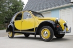 Restored Yellow and Black 2CV Charleston