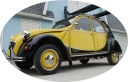 Restored Yellow and Black 2CV Charleston