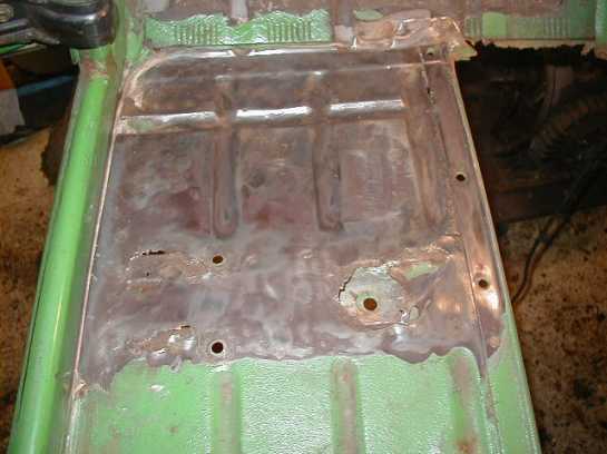 Picture 2 Cleaned floor panel