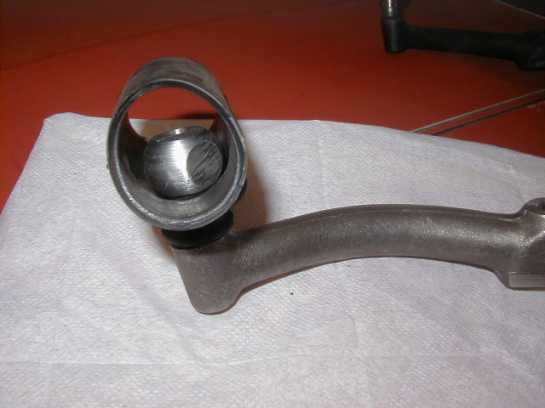 Bild 5 Spurhebel mit Manschette